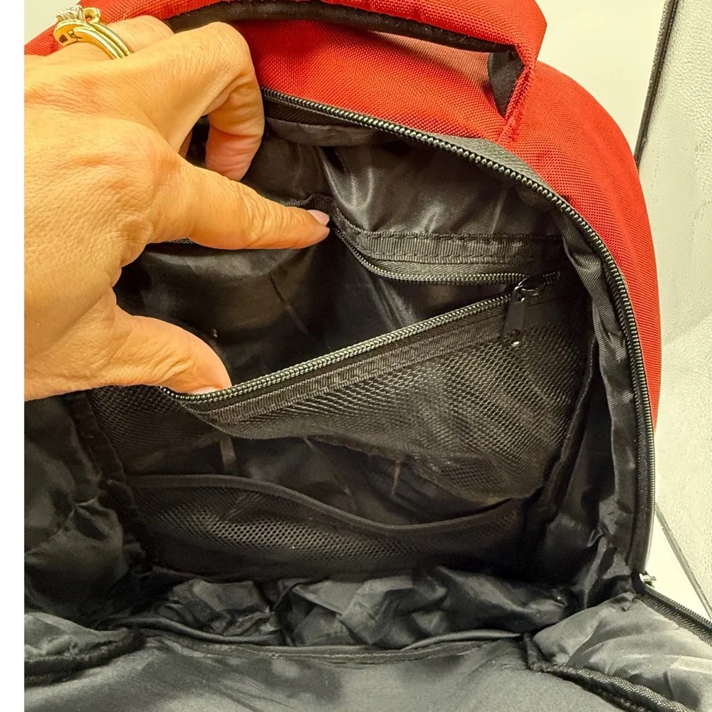 Flag Nor Fail Red Black Gym Fitness Backpack Padded Straps Gorpcore‎ tactical